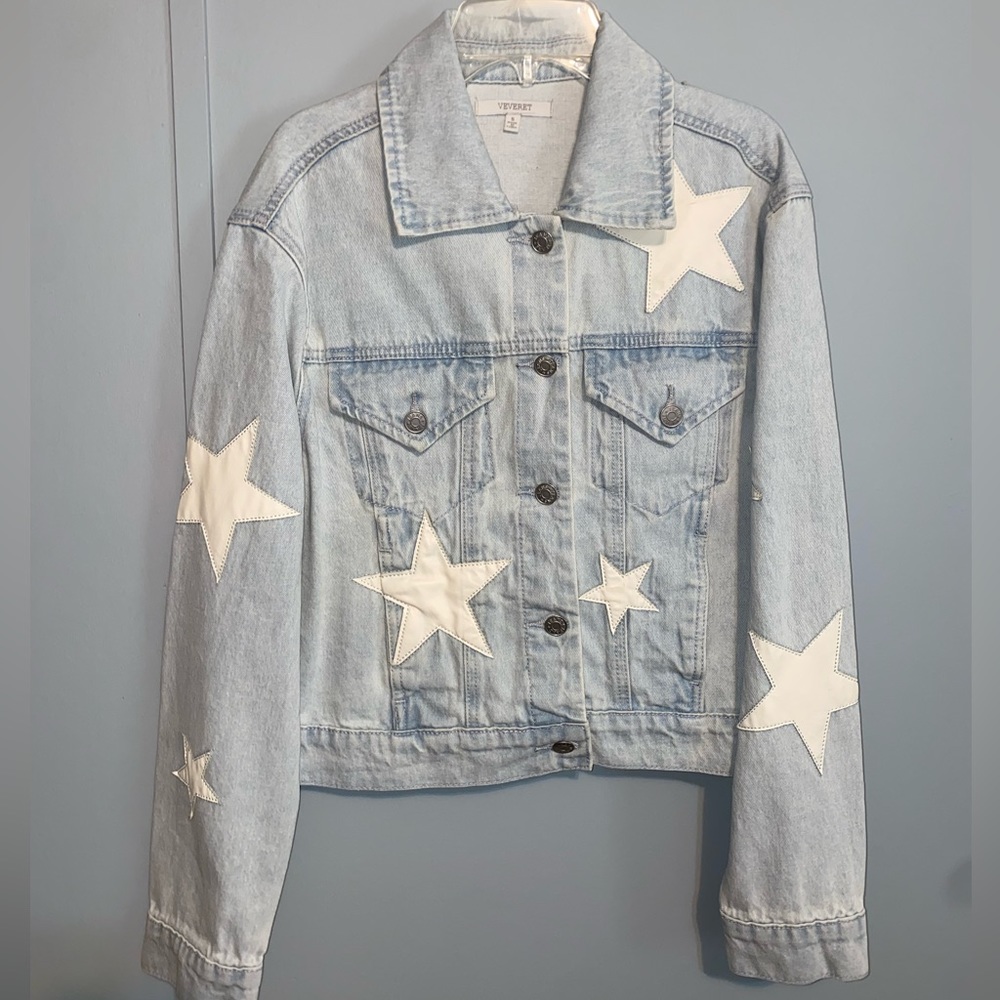 Veveret jean jacket with stars